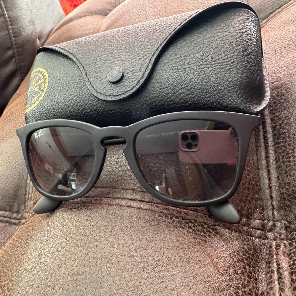 Kids Ray-Ban Black Sunglasses with Case
